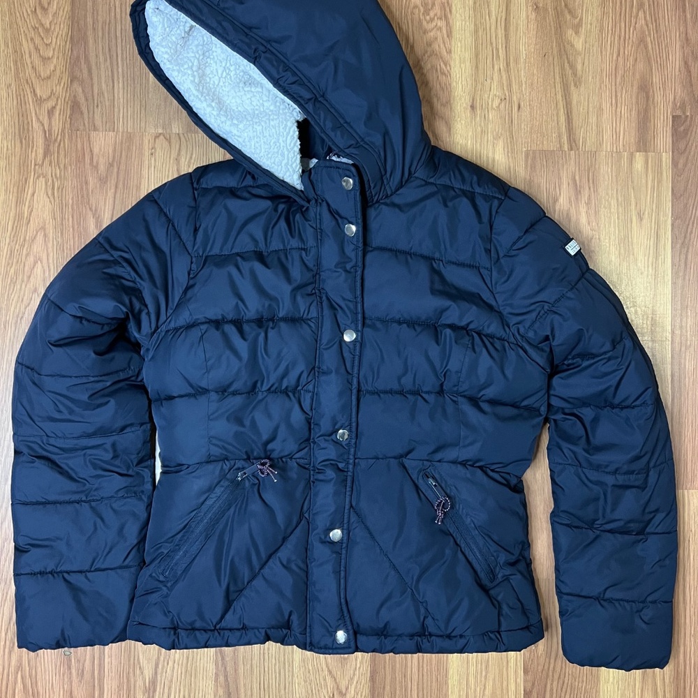 Womens Hollister Hoodie Jacket Color Blue Navy Size L